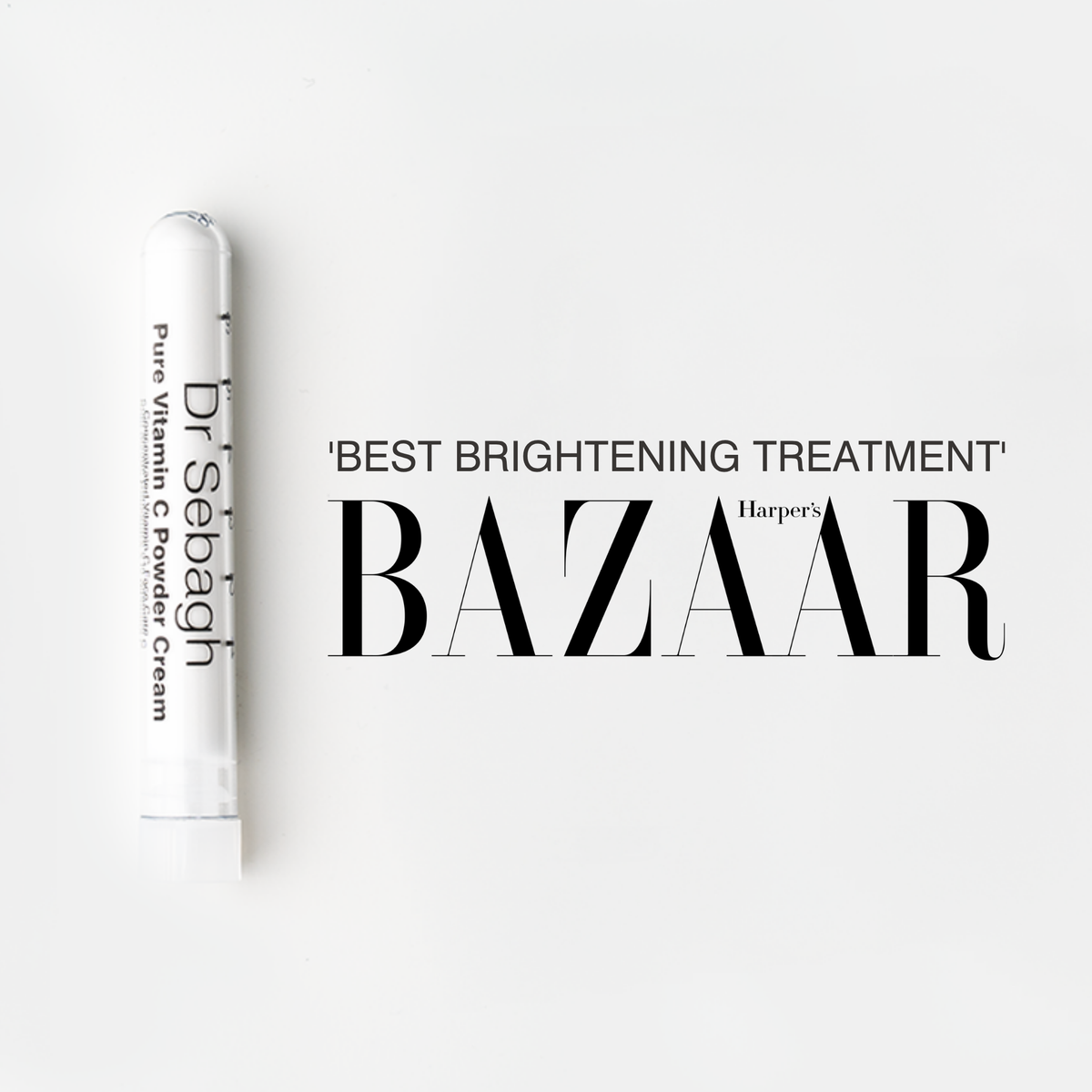 Dr Sebagh Pure Vitamin C Powder Cream Awarded 'Best Brightening Treatment' by Harper's Bazaar.