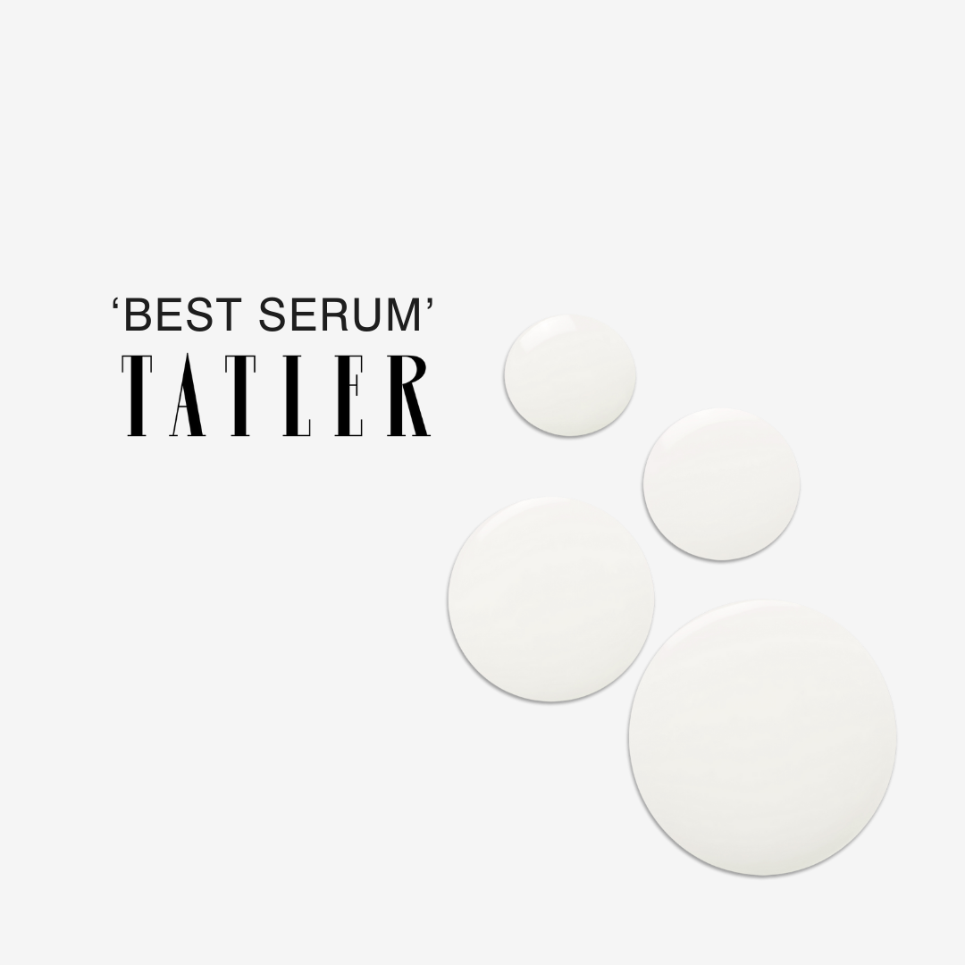 Dr Sebagh Rose de Vie Serum texture, featuring silky nourishing serum drops and Tatler Best Serum endorsement.