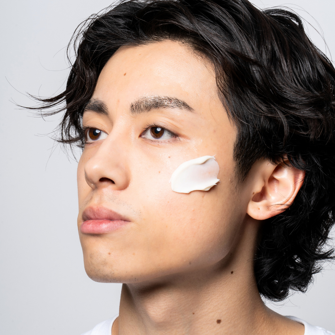 Dr Sebagh Vital Cream applied to the face, moisturising cream supporting daily skin comfort and hydration