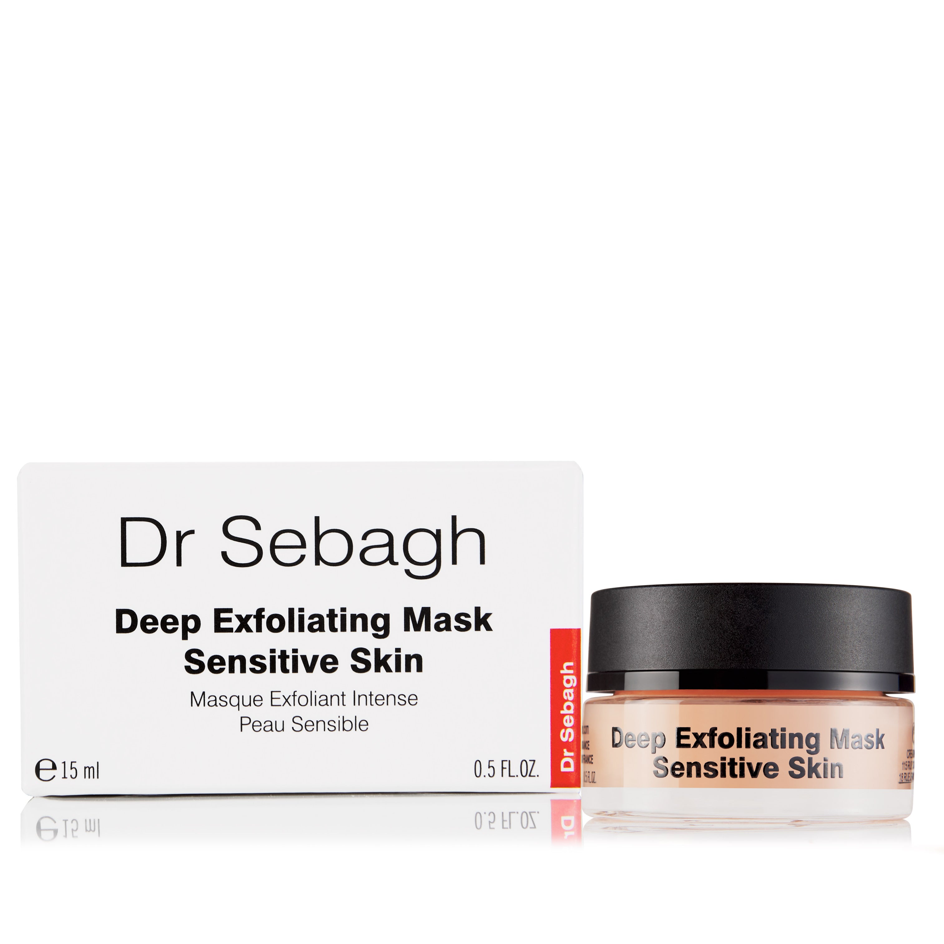 Dr Sebagh Deep Exfoliating Mask Sensitive Skin 15ml travel size with packaging