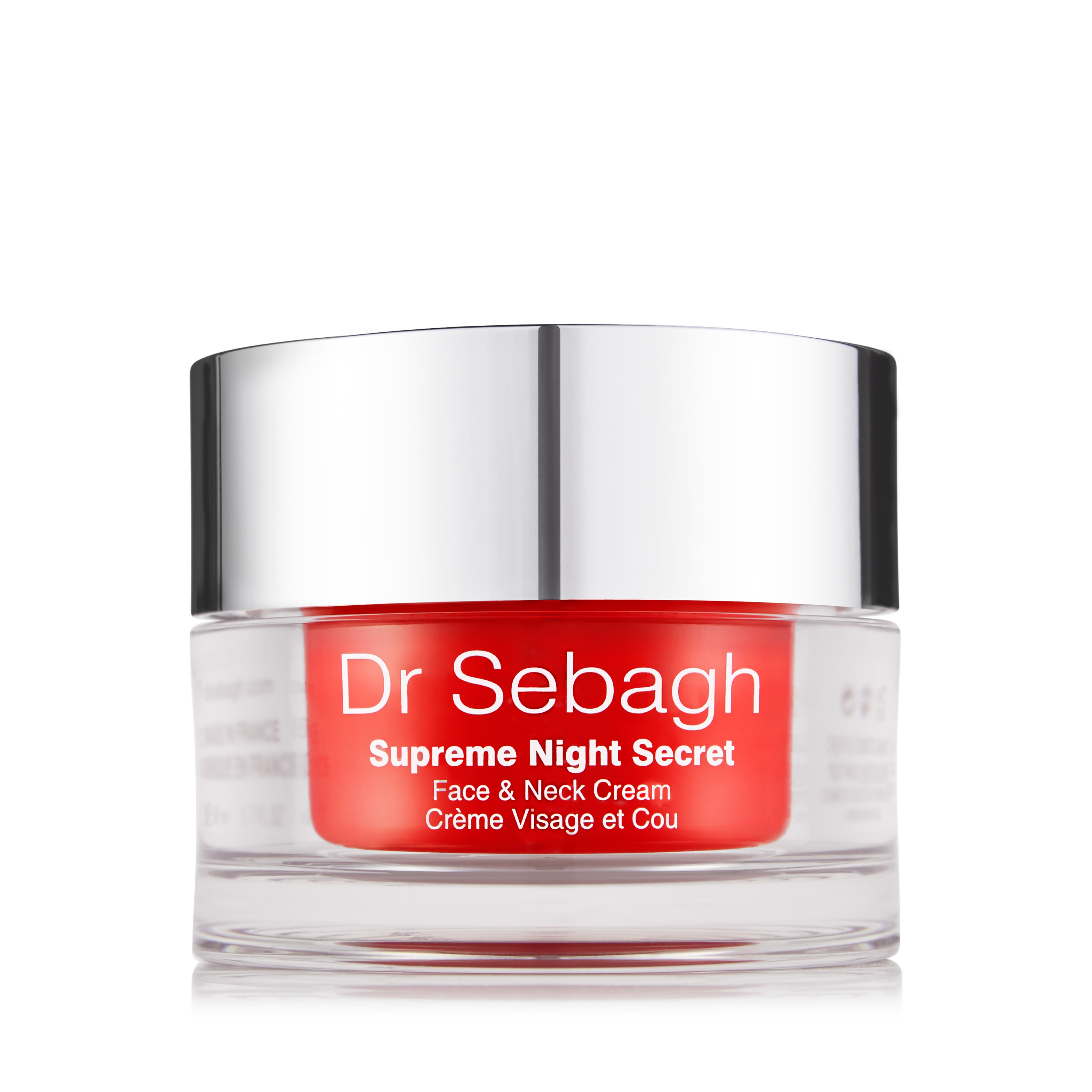 Dr Sebagh Supreme Night Secret face and neck cream jar for overnight skin regeneration