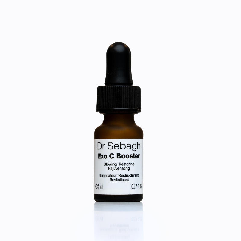 Exo C Booster skincare product featuring next generation vitamin C and exosomes
