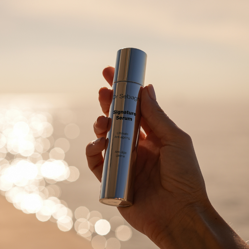 Dr Sebagh Signature Serum, luxury serum by glistening sea