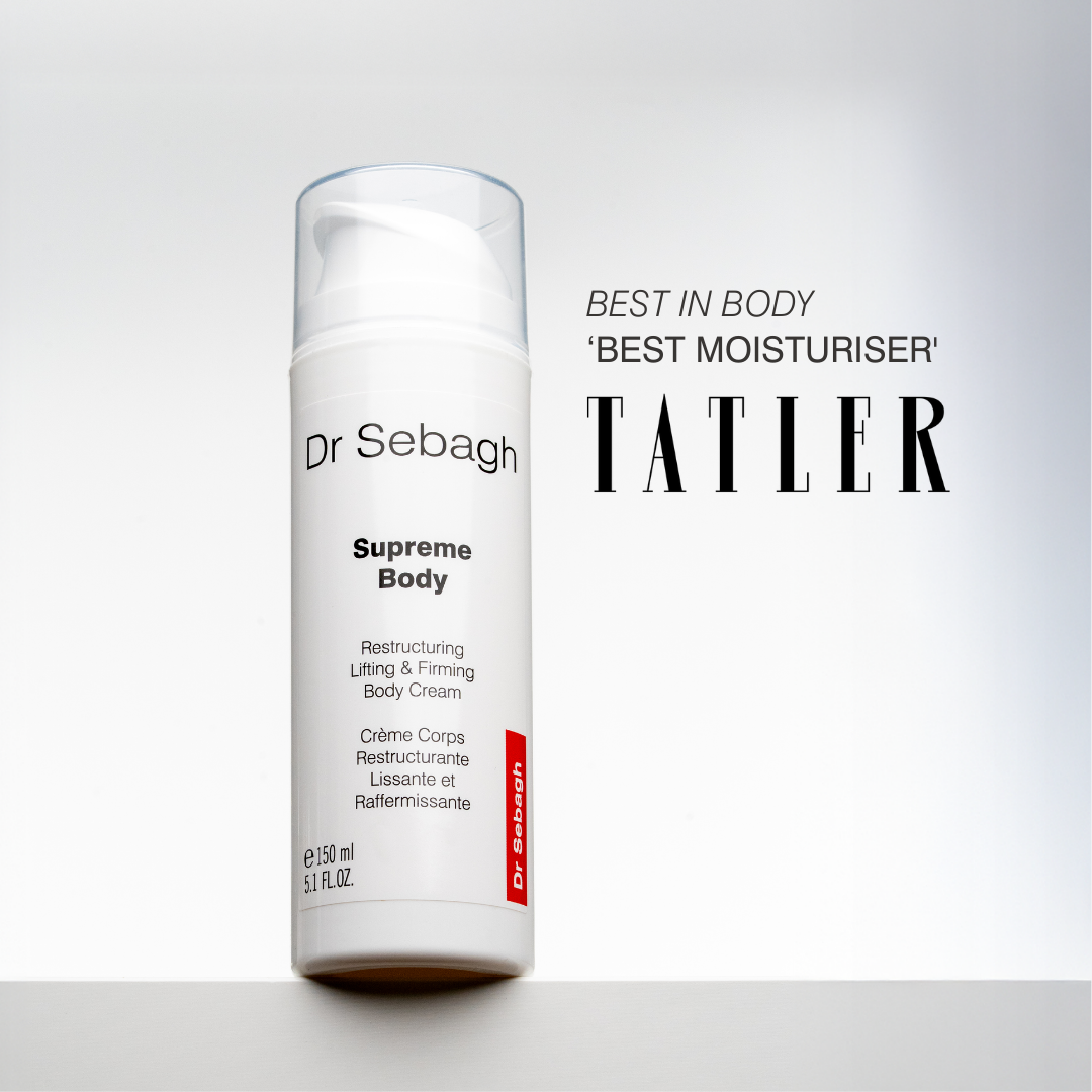 Dr Sebagh Supreme Body lifting and firming body cream featured as Tatler Best  Moisturiser