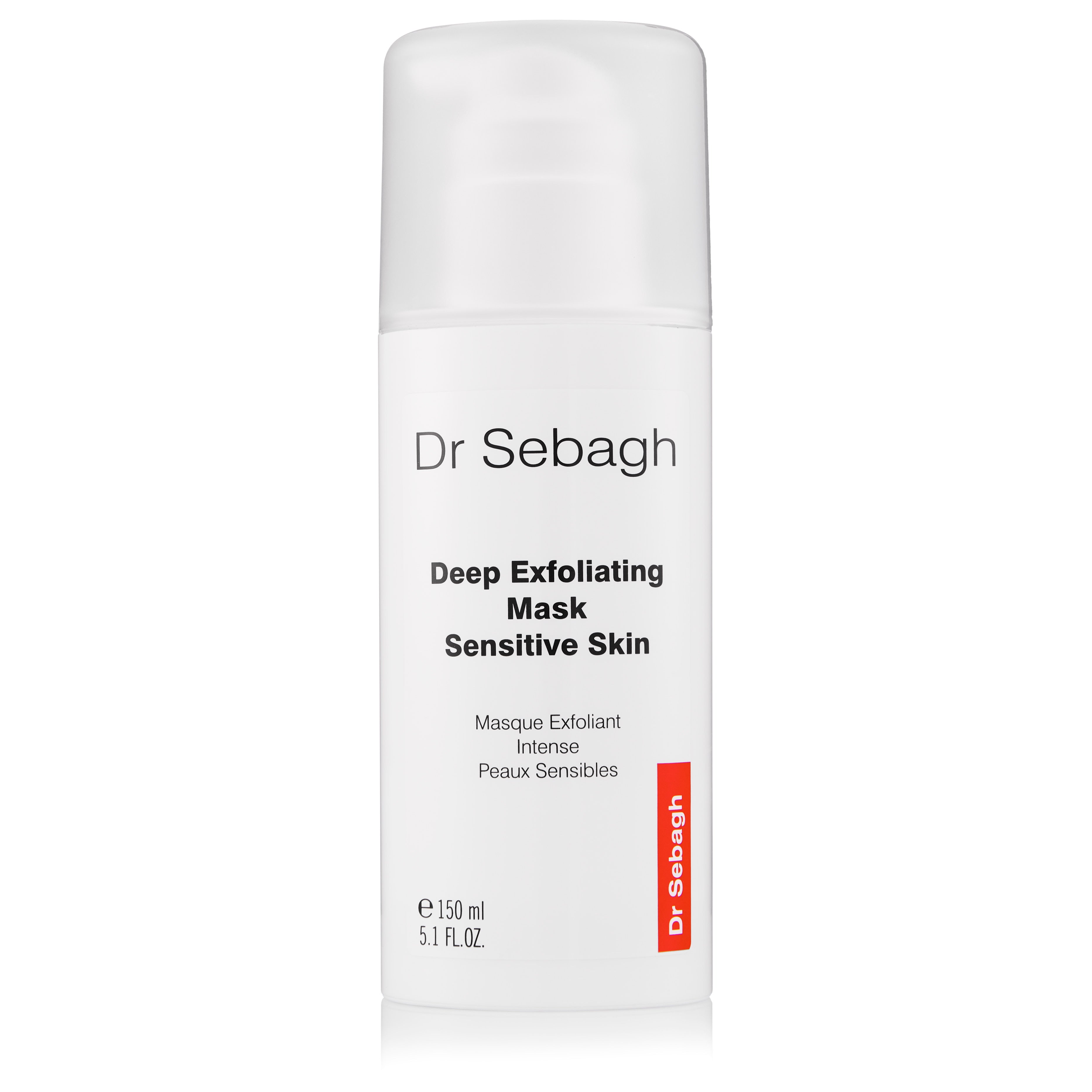 Dr Sebagh Deep Exfoliating Mask Sensitive Skin 150ml airless pump bottle