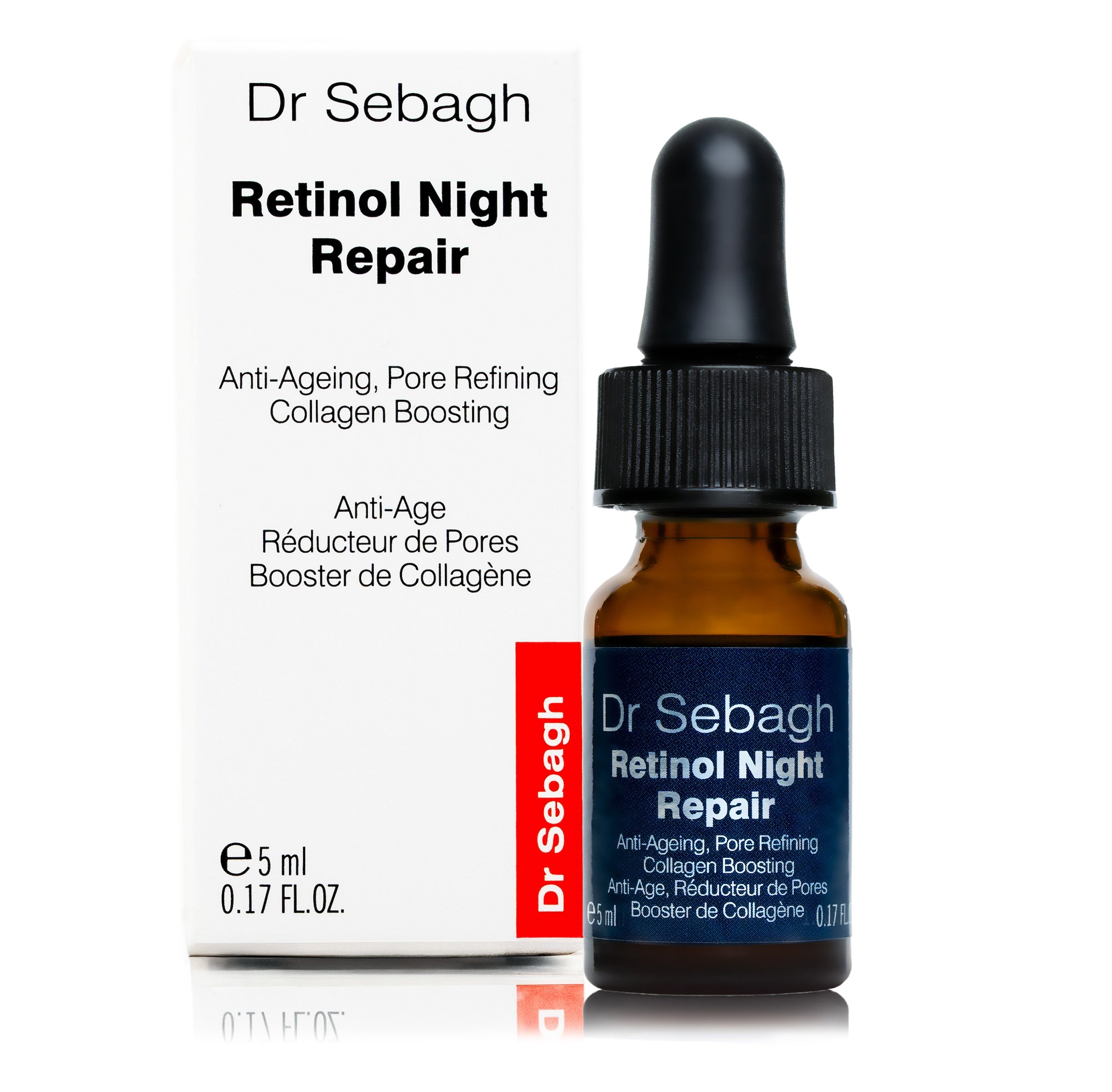 Dr Sebagh Retinol Night Repair travel size serum for anti-ageing and pore refining